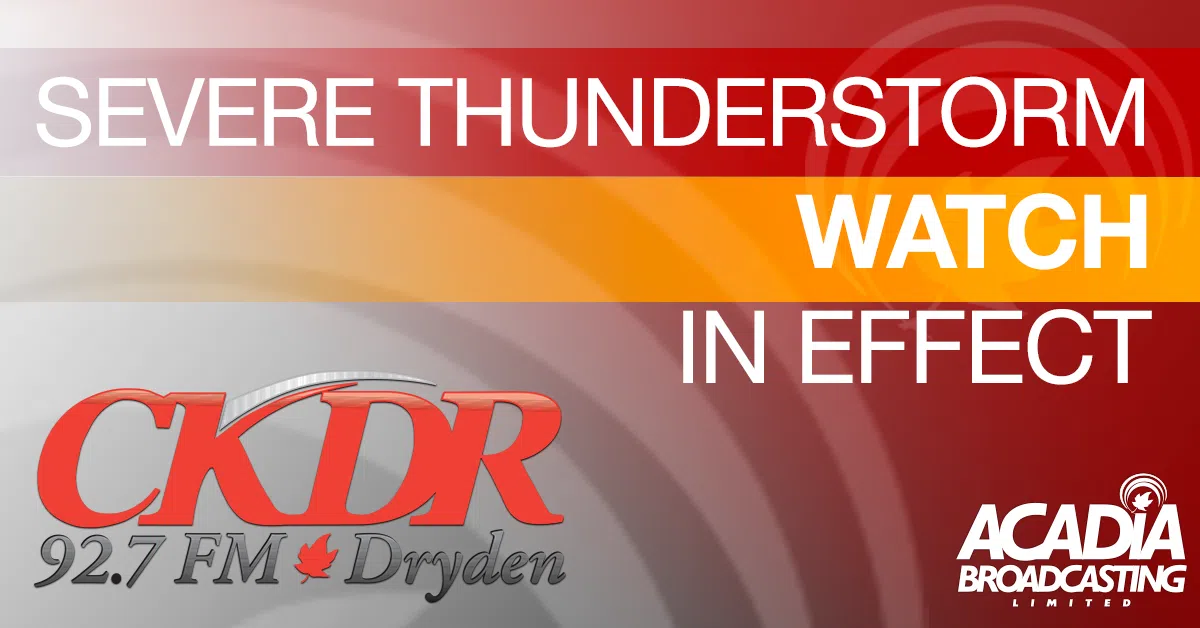 Severe Thunderstorm Watch Issued