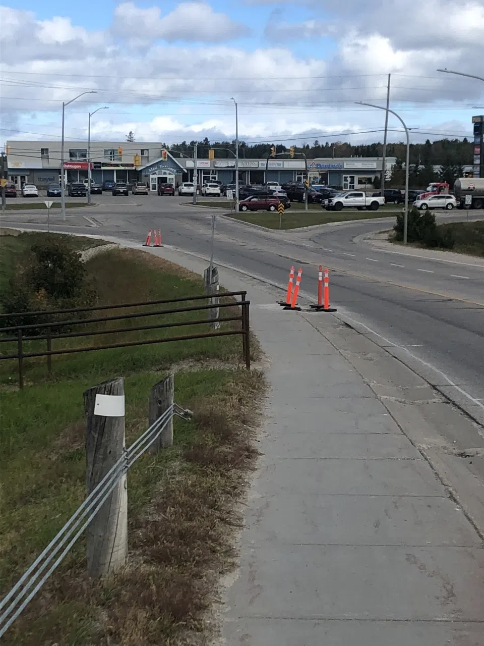 Road Work On Overpass Underway