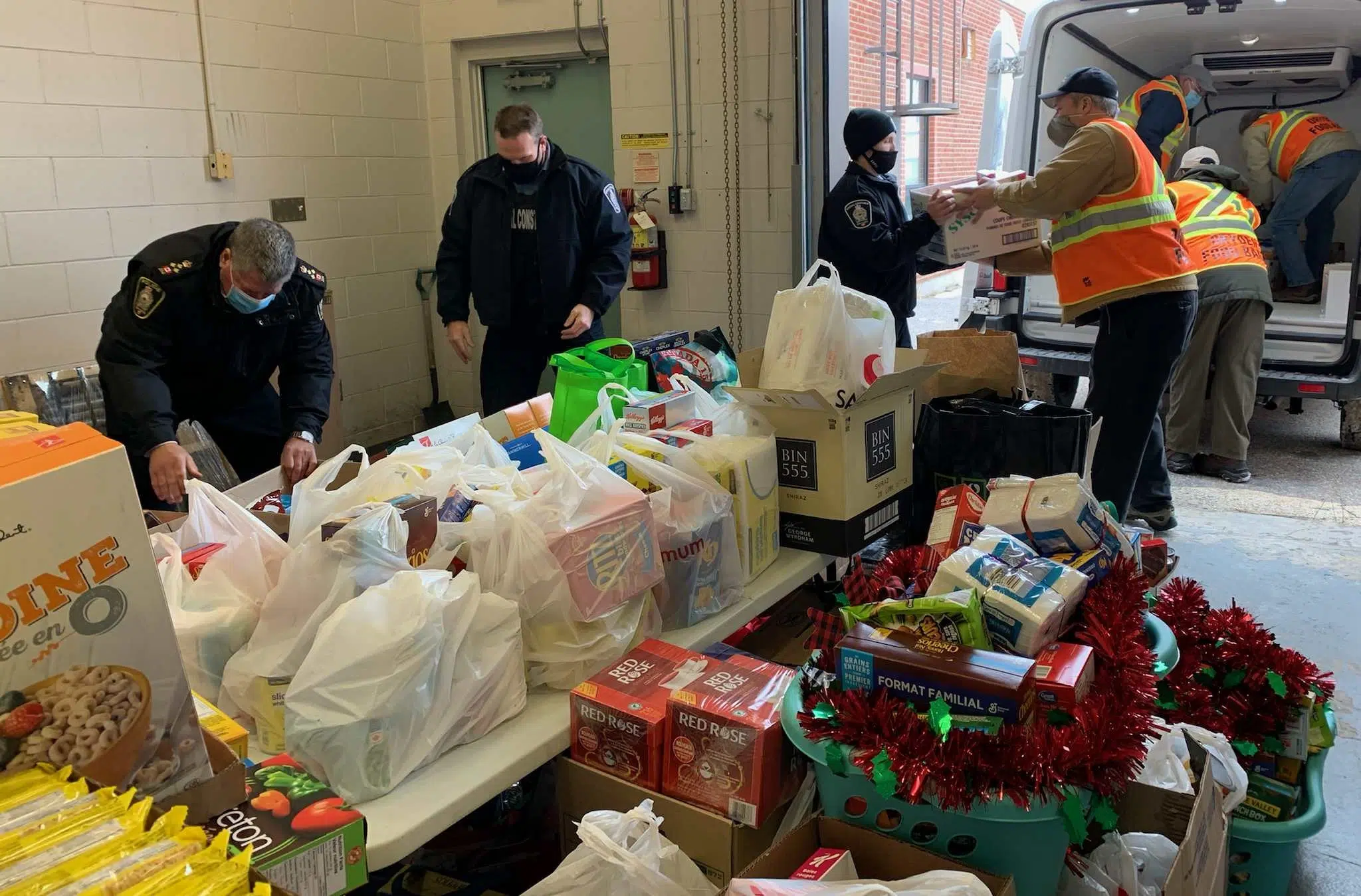 Dryden Police Donate Over 4 Thousand Pounds of Food