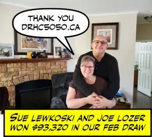 Thunder Bay Woman Wins DRHC 50/50