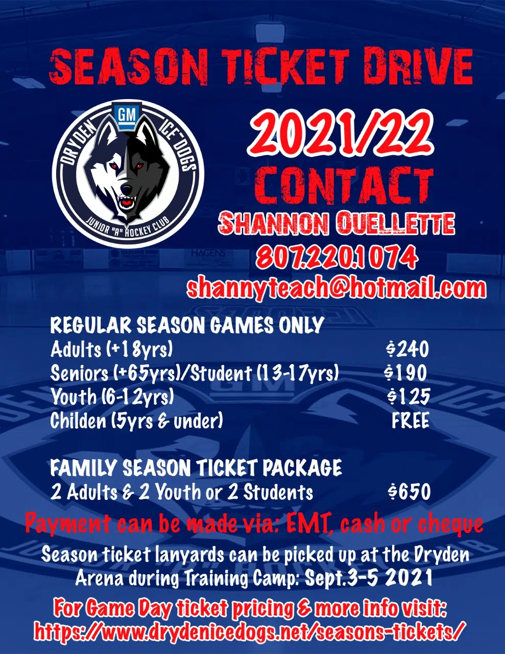 Ice Dogs Launch Season Ticket Drive