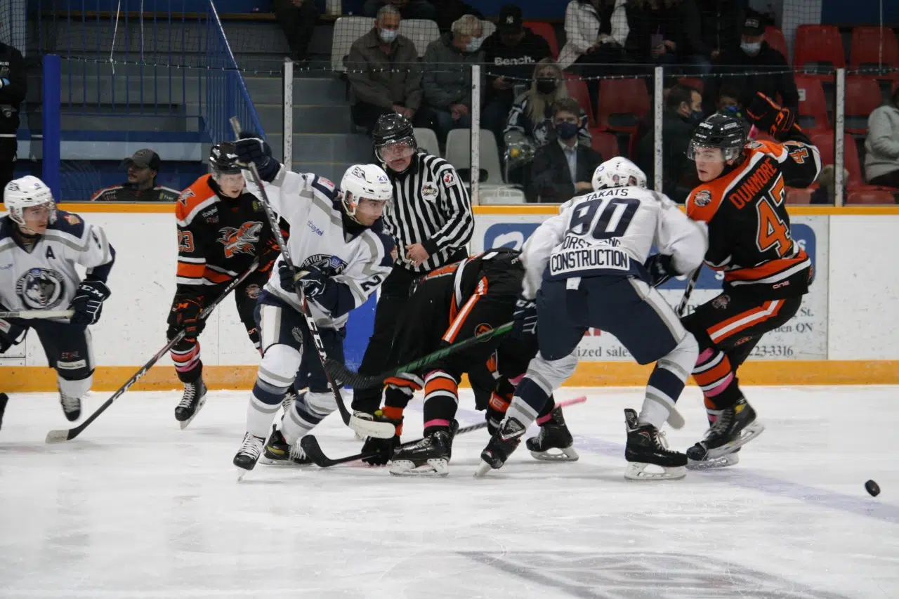 Ice Dogs Split Series With Fighting Walleye