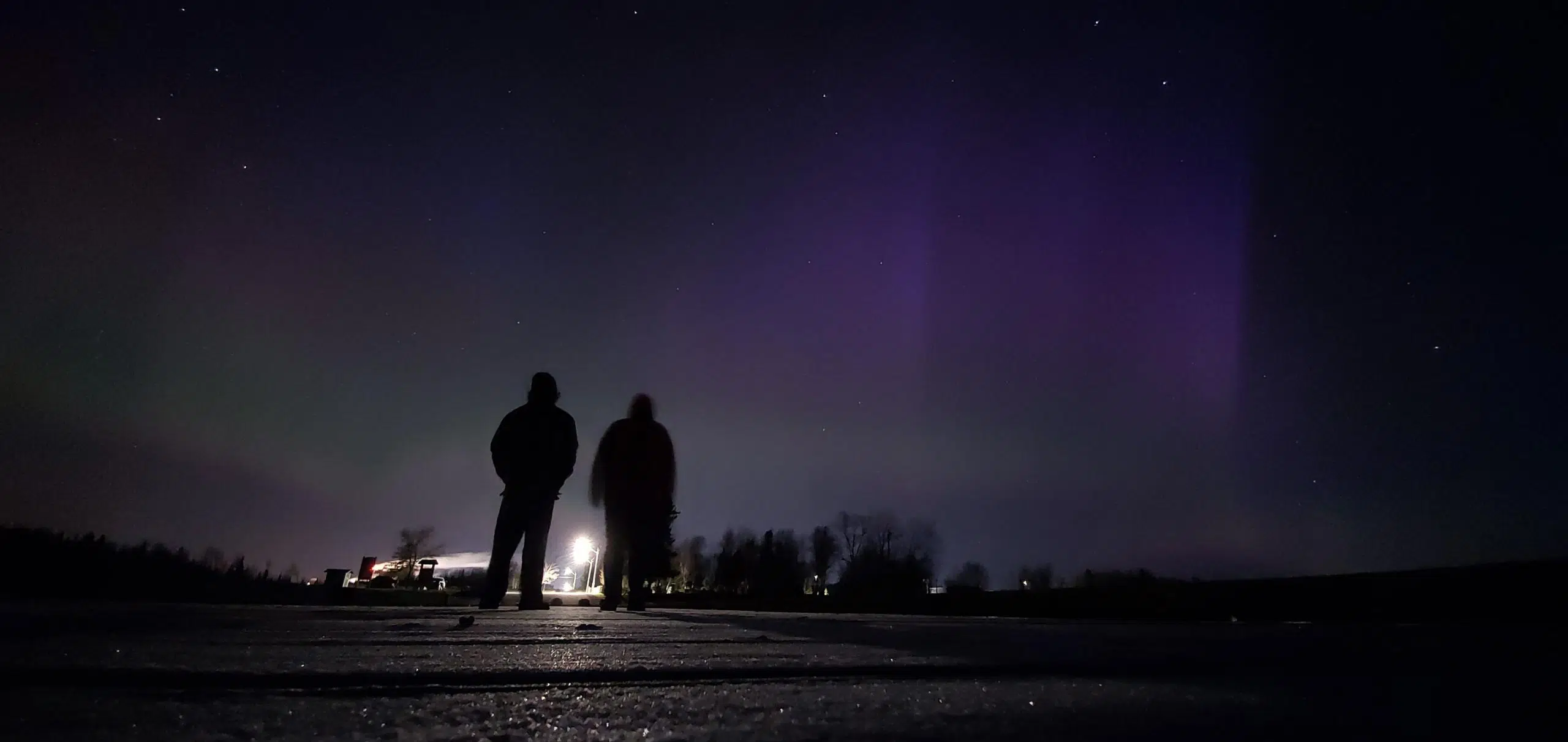 Northern Lights Visible Right In Dryden