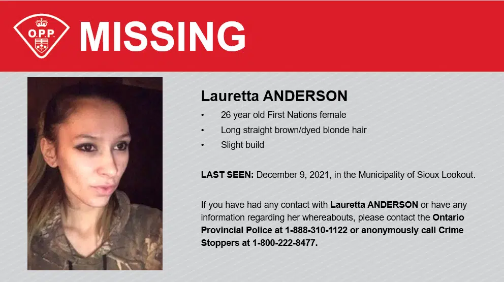 FOUND: Missing Sioux Lookout Woman