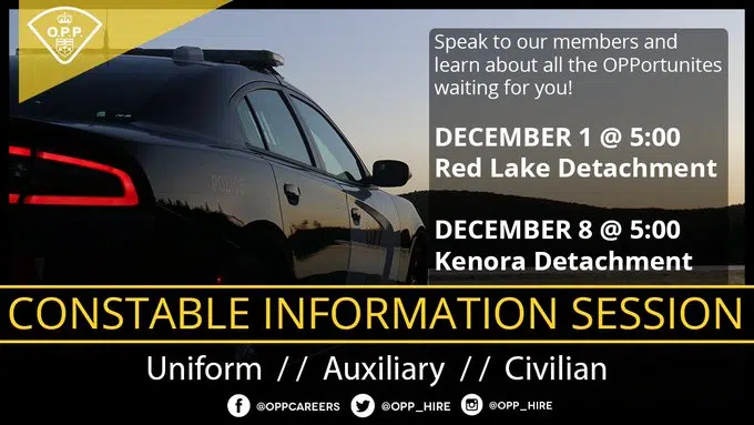 OPP Recruitment Drive In Red Lake Today