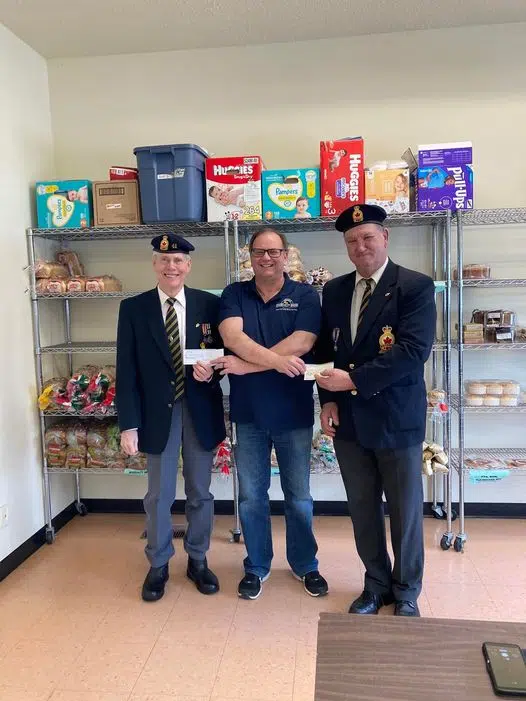 Oxdrift Legion Supports Dryden Food Bank