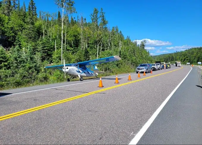 Plane Lands On Highway 17