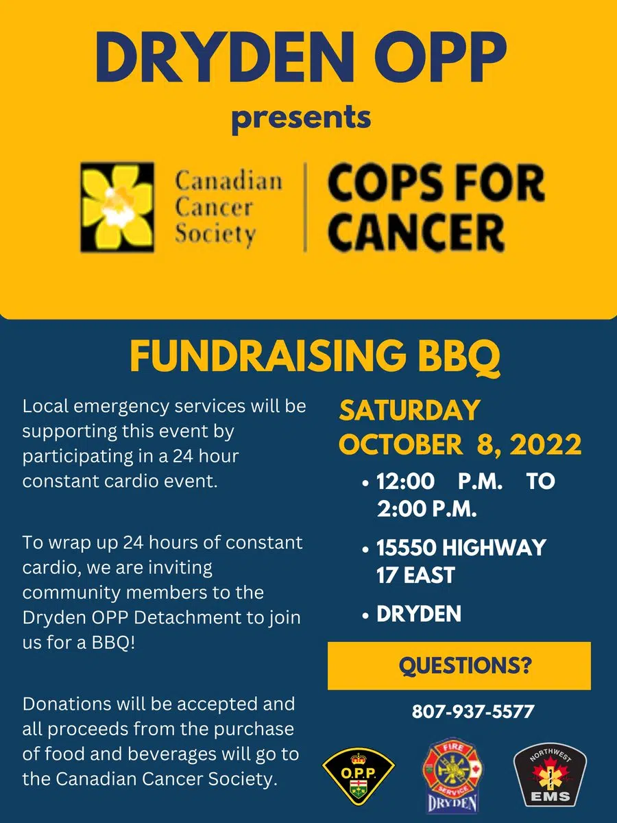 Dryden OPP Hosting Fundraising BBQ Saturday