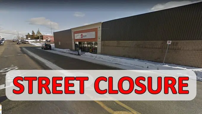 Front Street Closure In Sioux Lookout