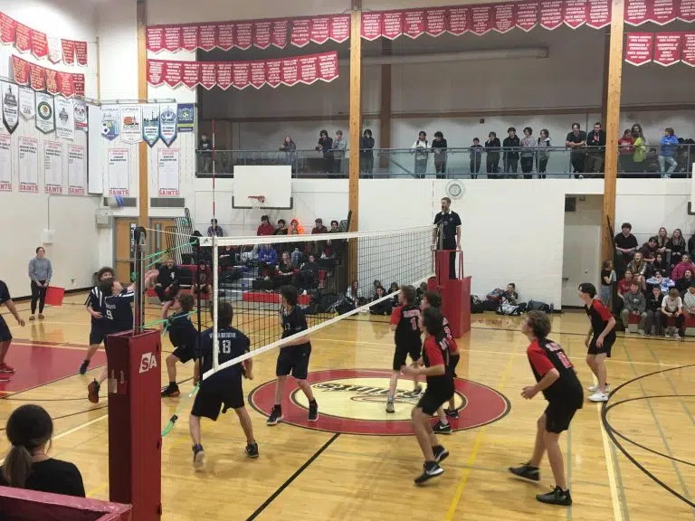 Red Lake/Pelican Falls In Action On The Court