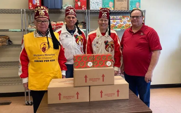 Shriner Donation To Support Food Bank