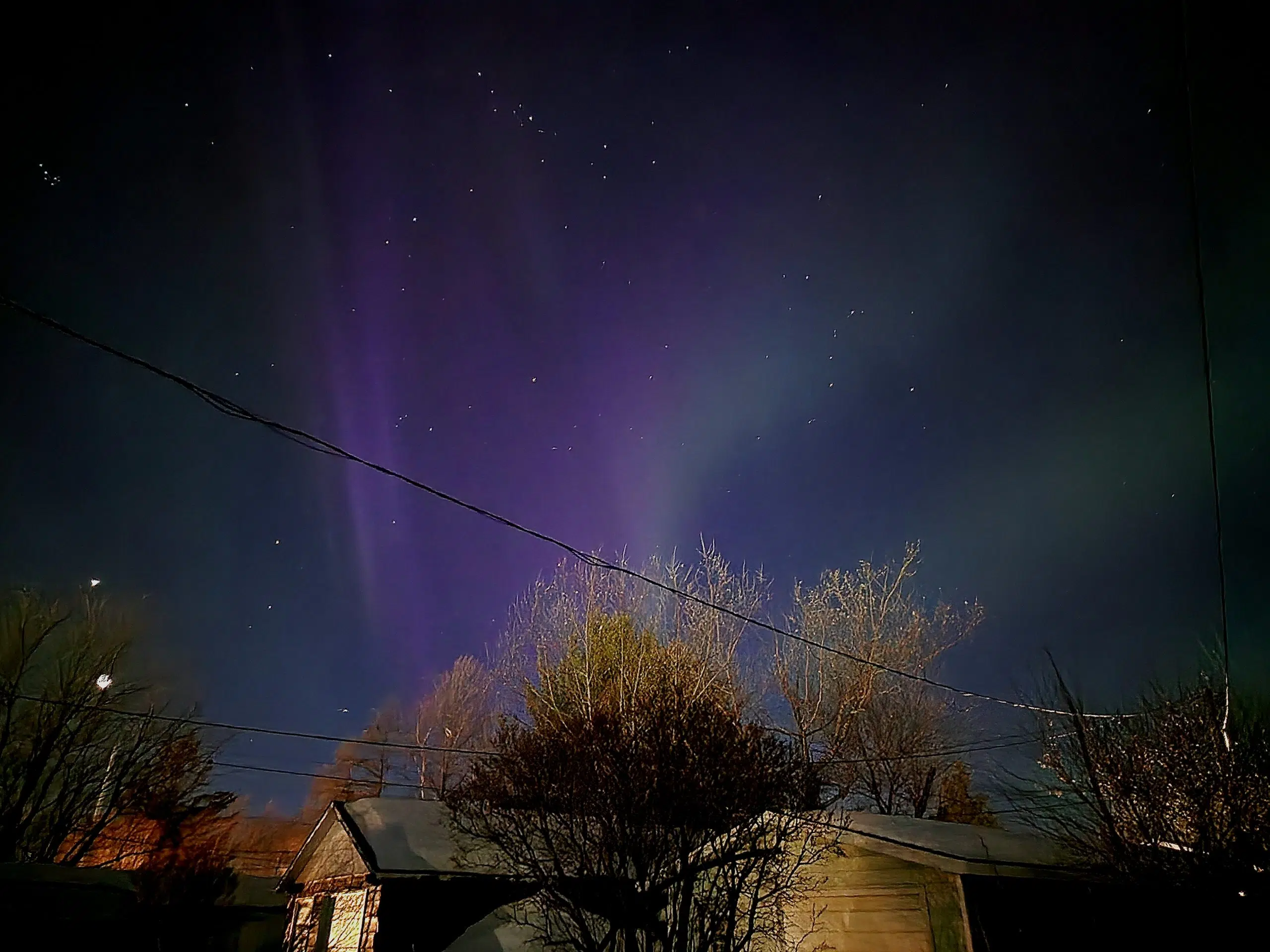 Northern lights in North Dryden