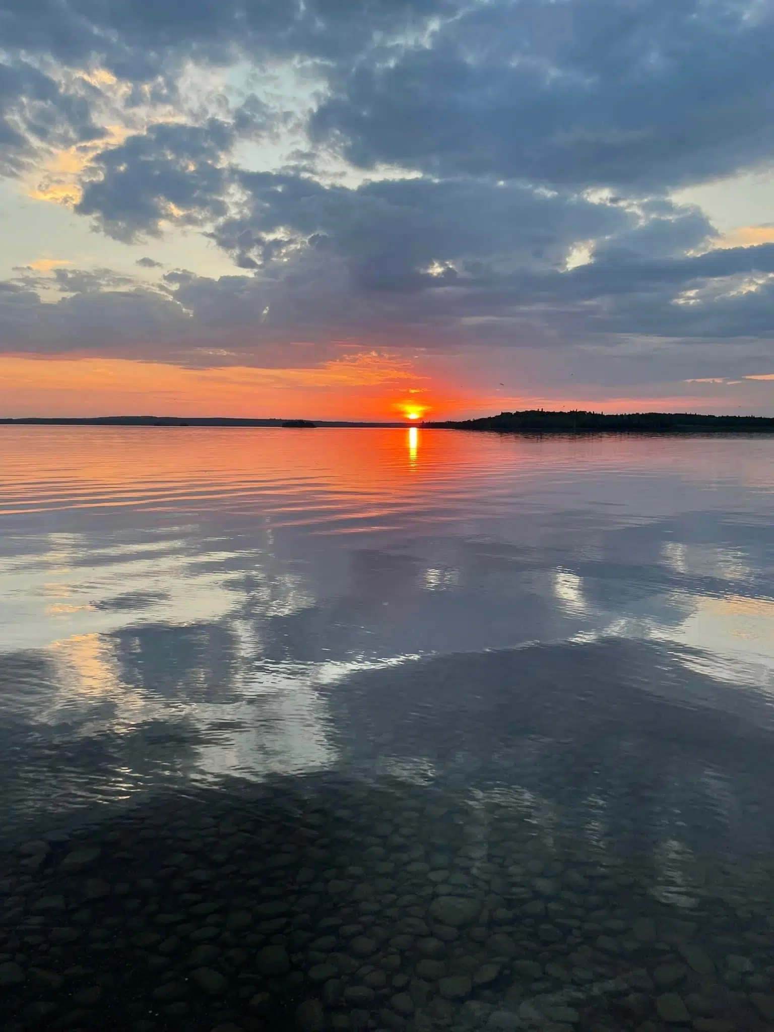 Sunset View From Pakwash Provincial Park