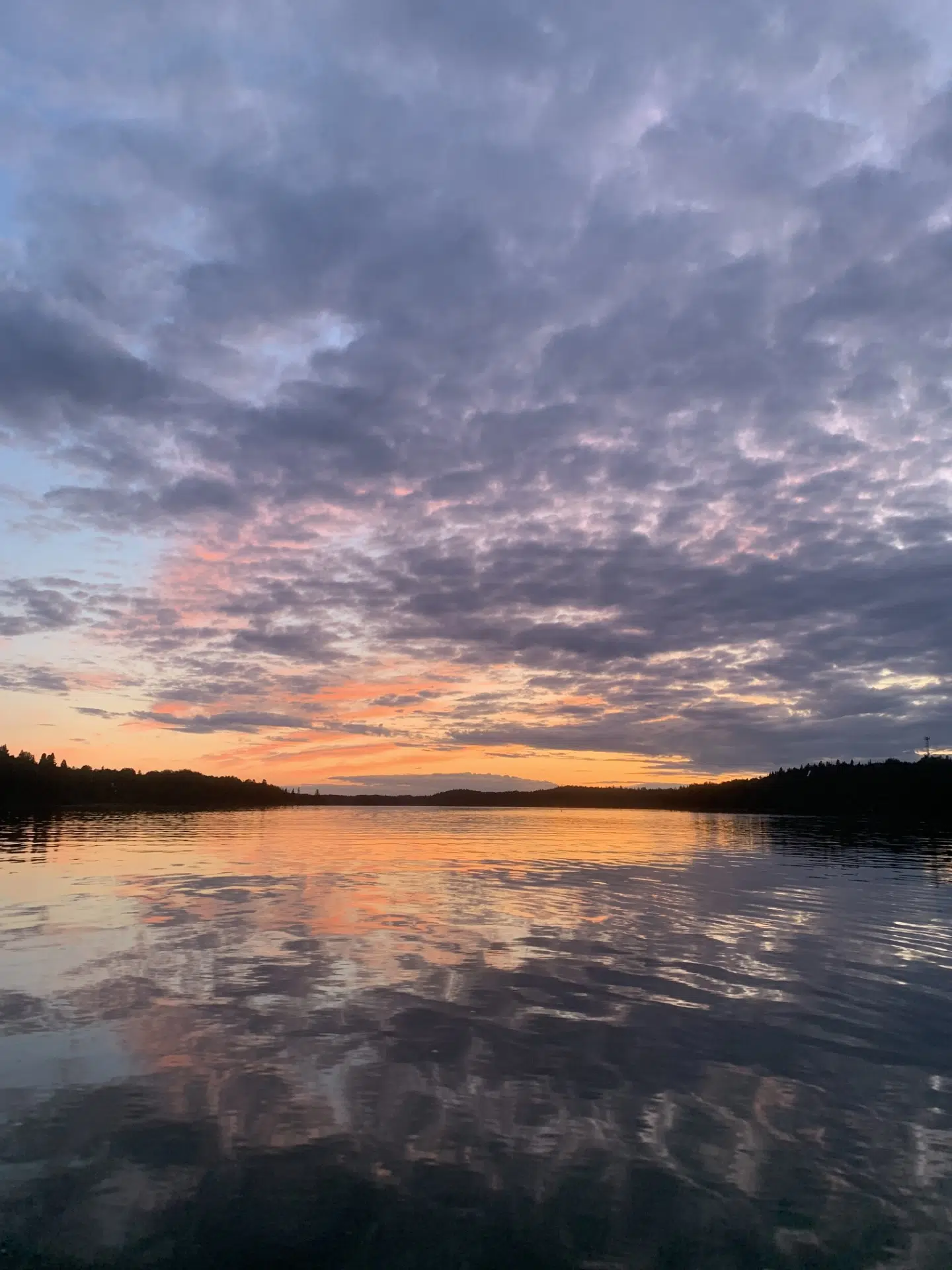 Evening Sky Over The West Arm Of Wabigoon Lake