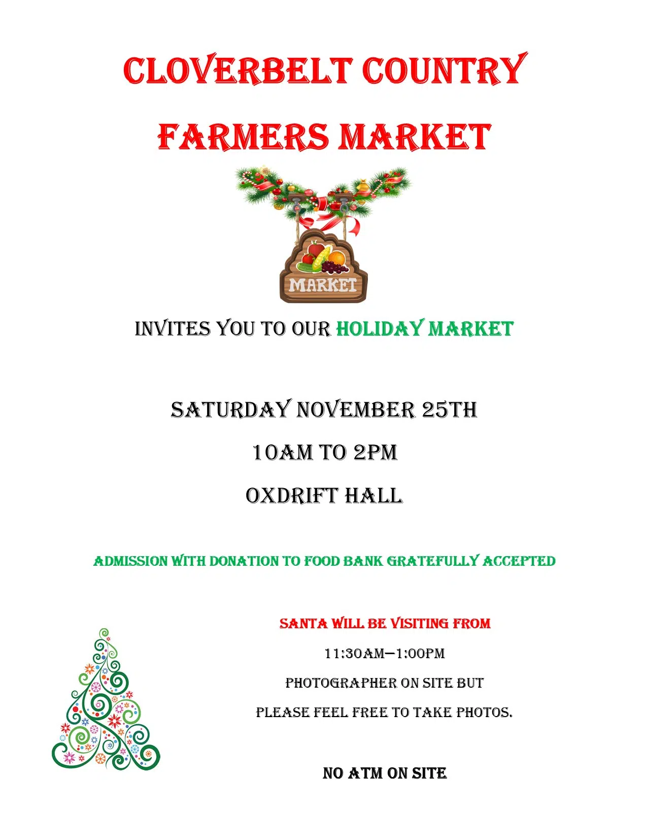 Cloverbelt Country Farmers Market - Holiday Market 