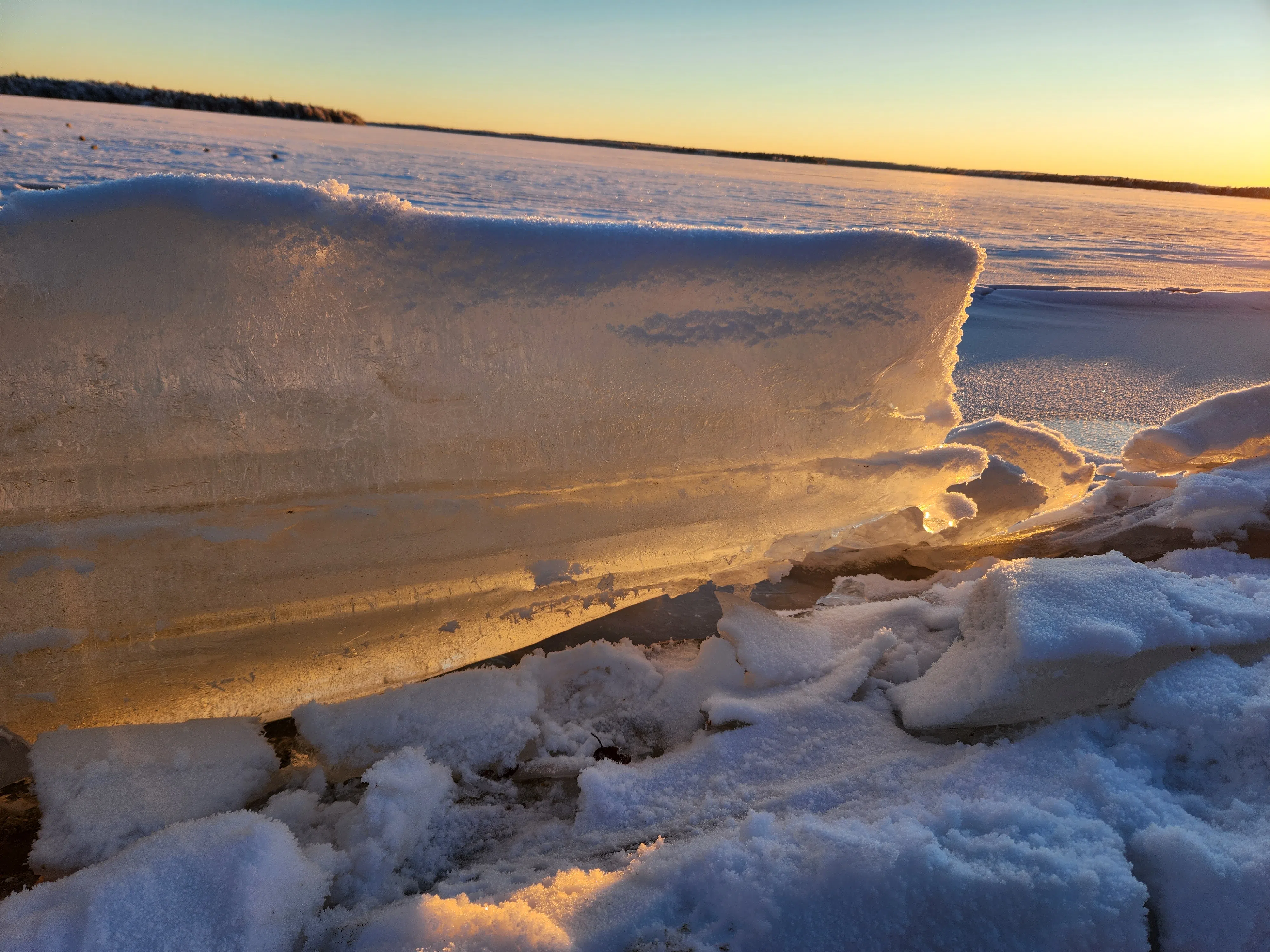 Ice Ridges on Lake Wabigoon