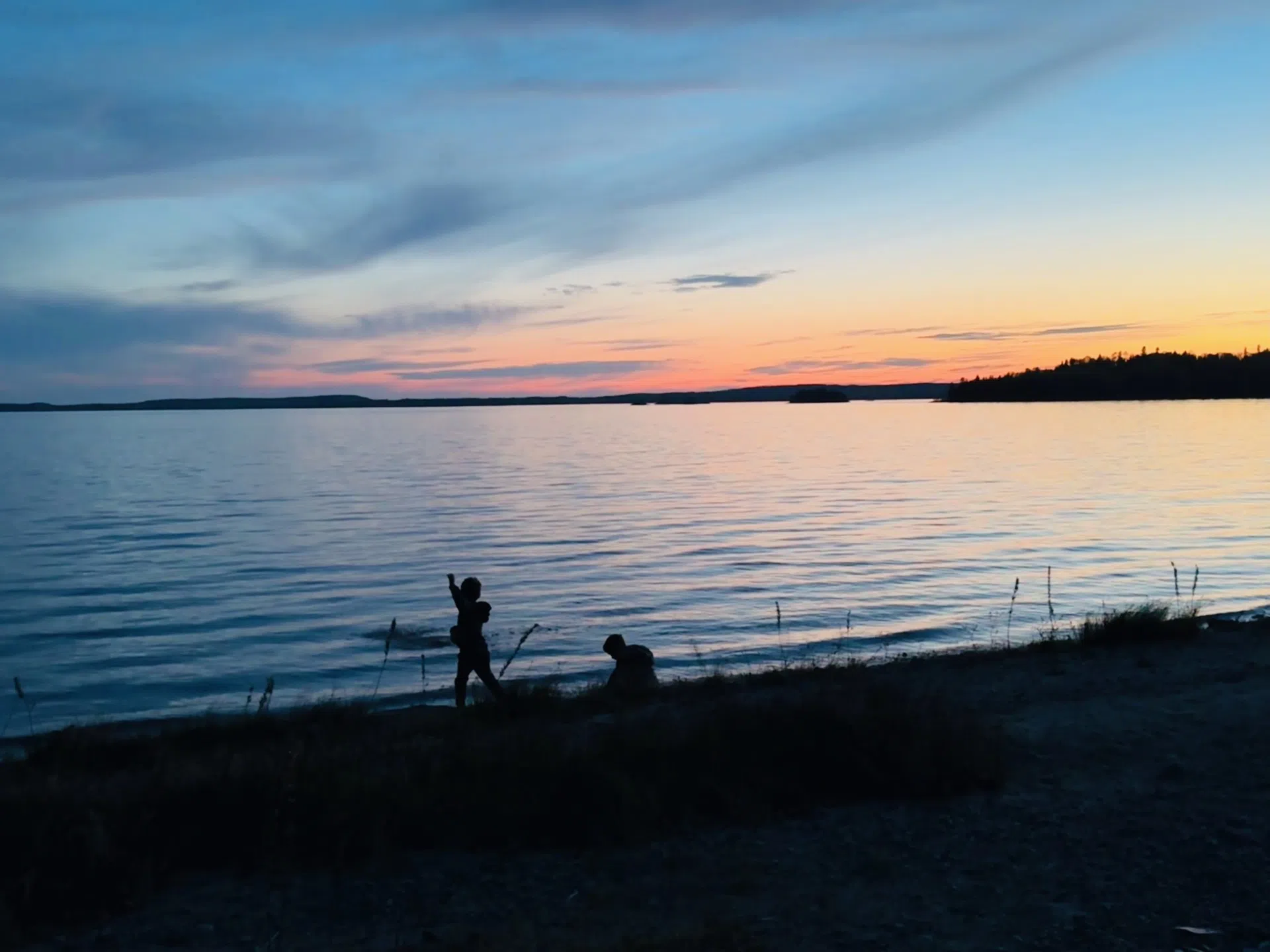 Skipping Rocks At Pakwash Provincial Park