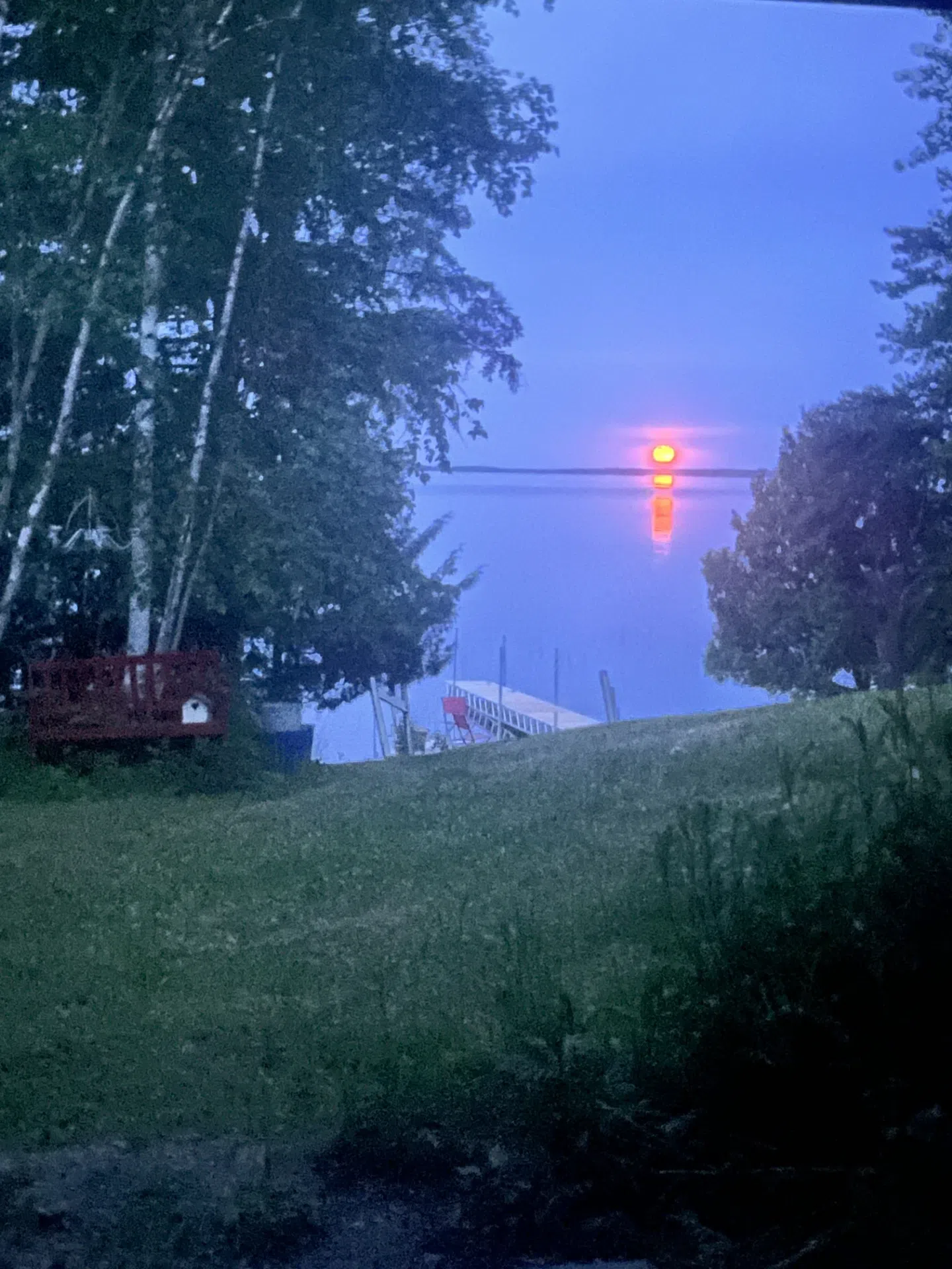 Strawberry Moon Over Eagle Lake CKDR