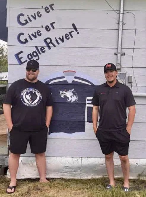 Ice Dogs Visit Eagle River Wall of Fame