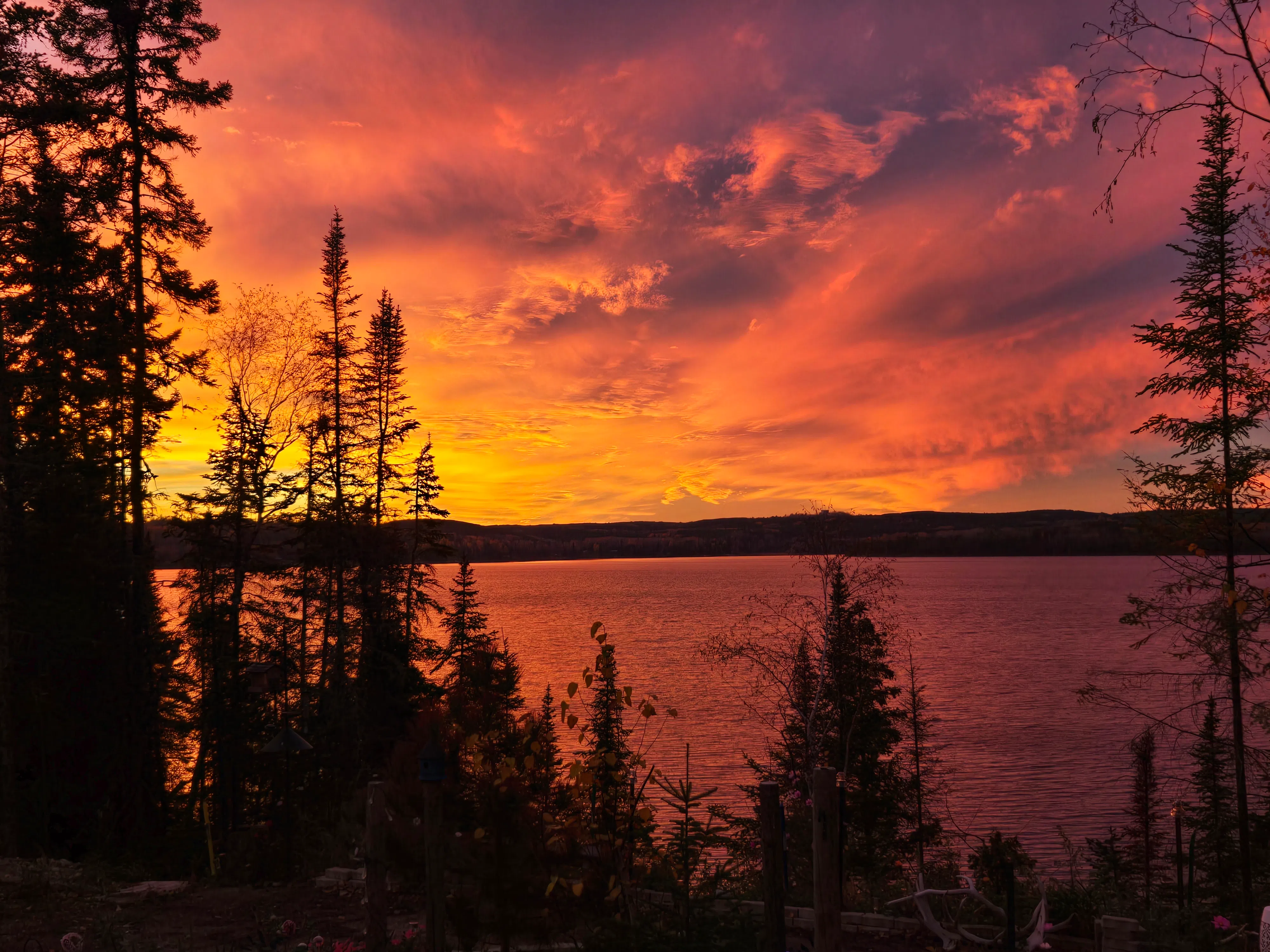 Sunday Sunset over Pelican Lake in Sioux Lookout