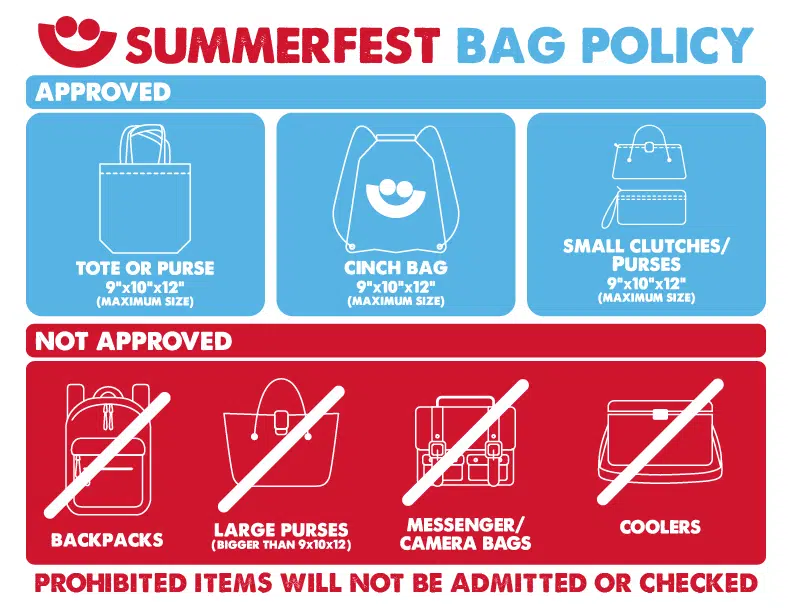 Enhanced Security: No Backpacks Allowed At Summerfest