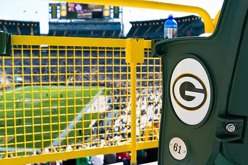 Activity in the Stands at Packers/Cardinals Game
