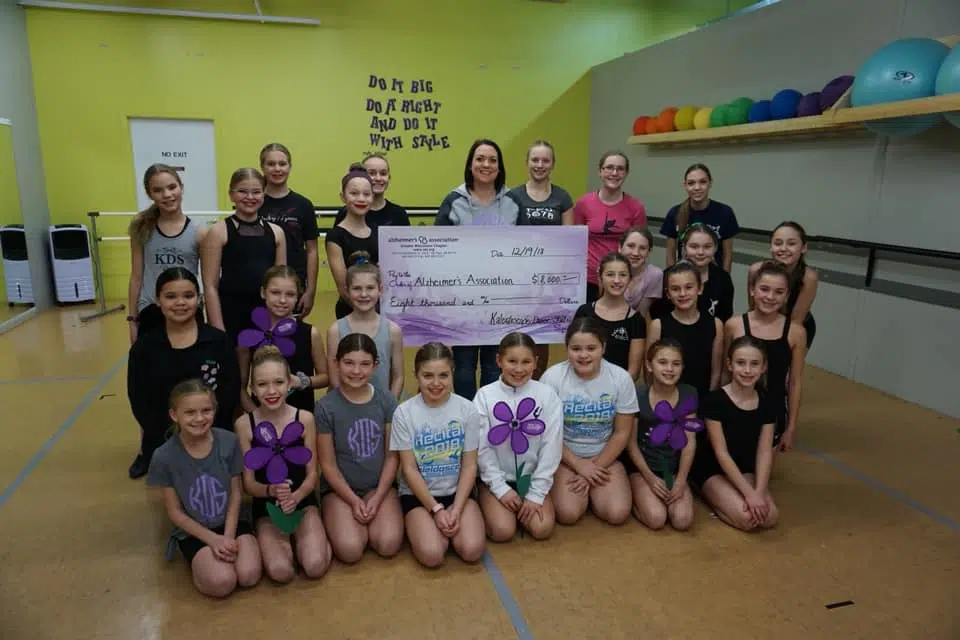 Alzheimer’s Association Receives Generous Donation From Manitowoc Dance Studio