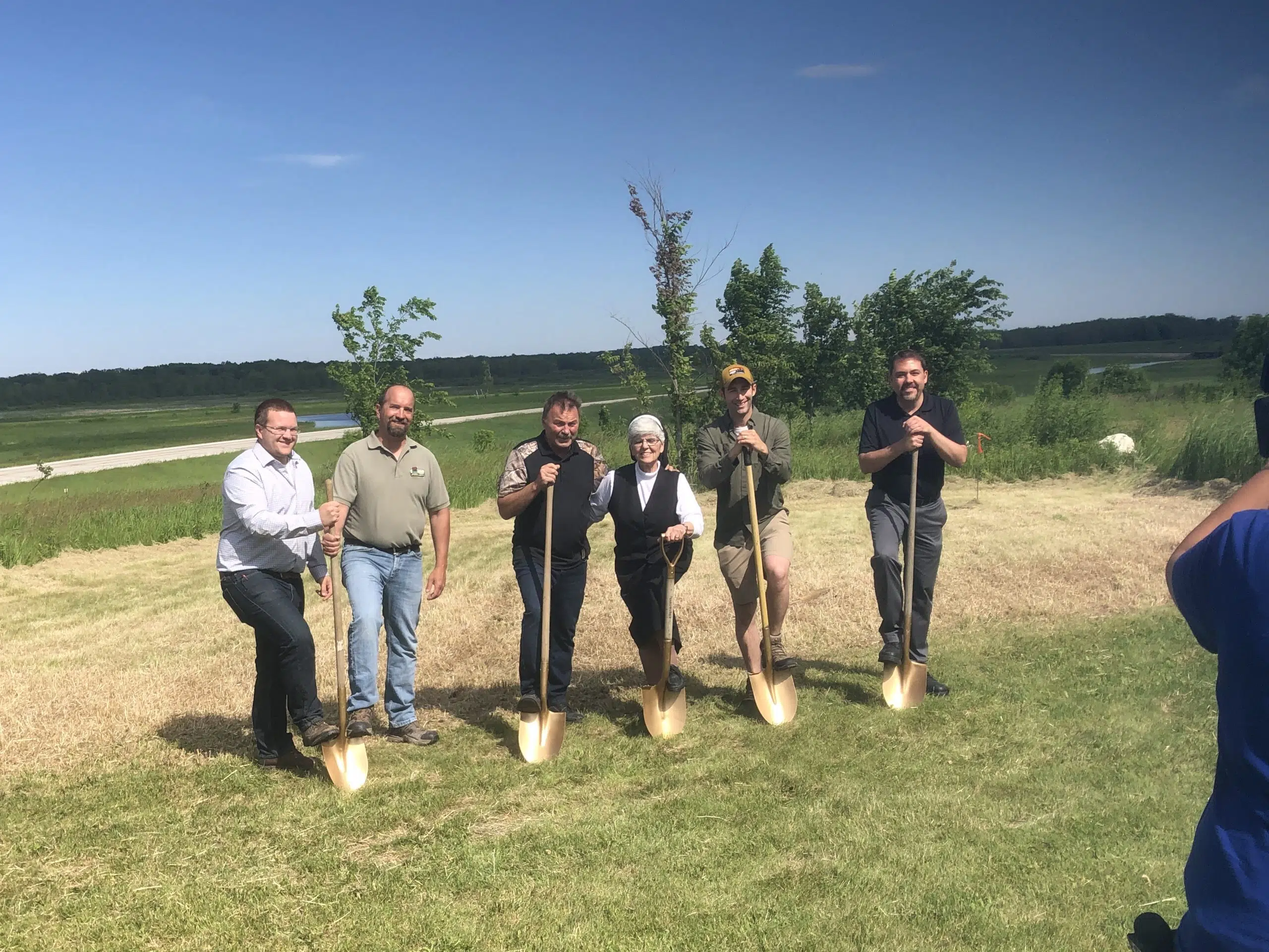 Groundbreaking at New Collins Marsh Nature Center
