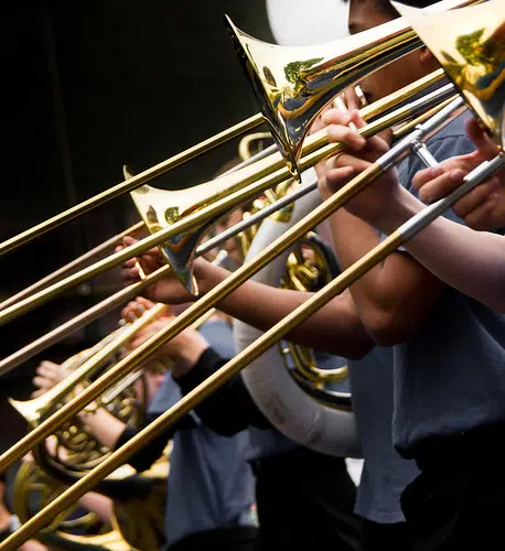 Kewaunee High School Band Preparing a Virtual Performance