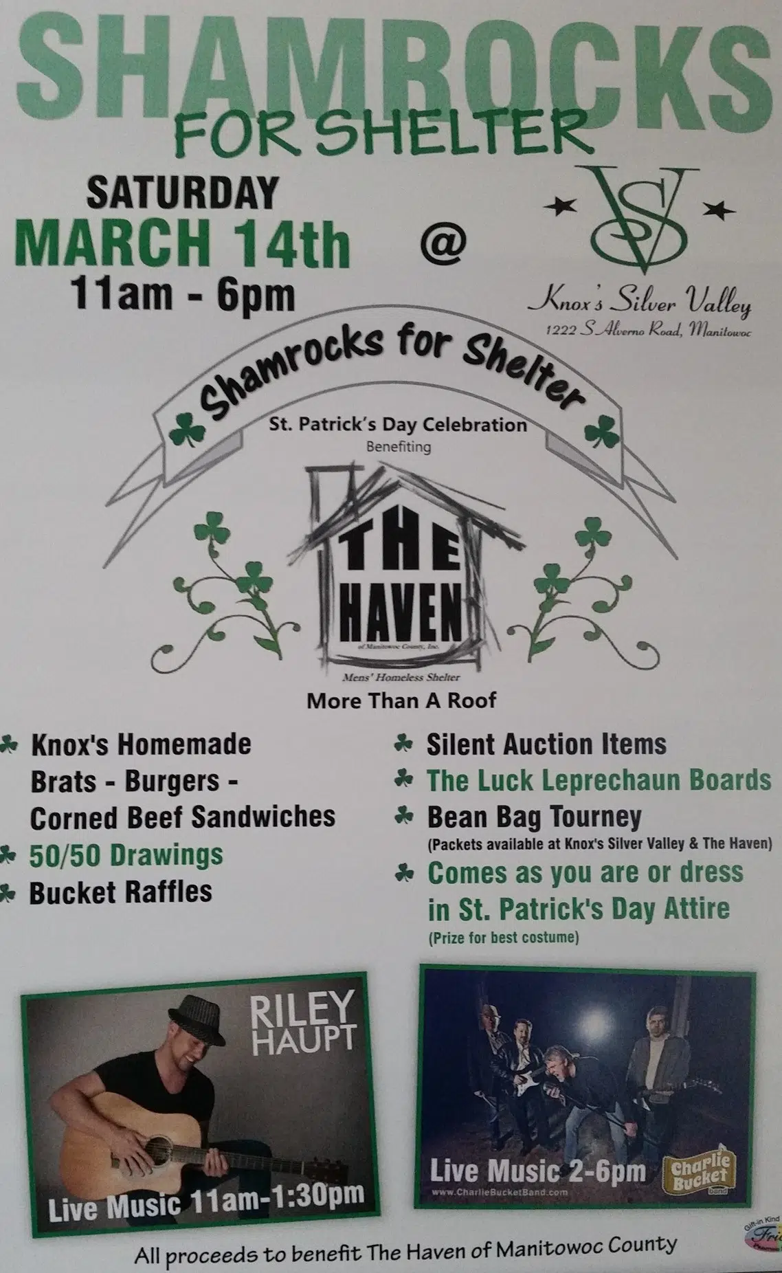 The Haven Preparing for 3rd Annual Shamrocks for Shelter