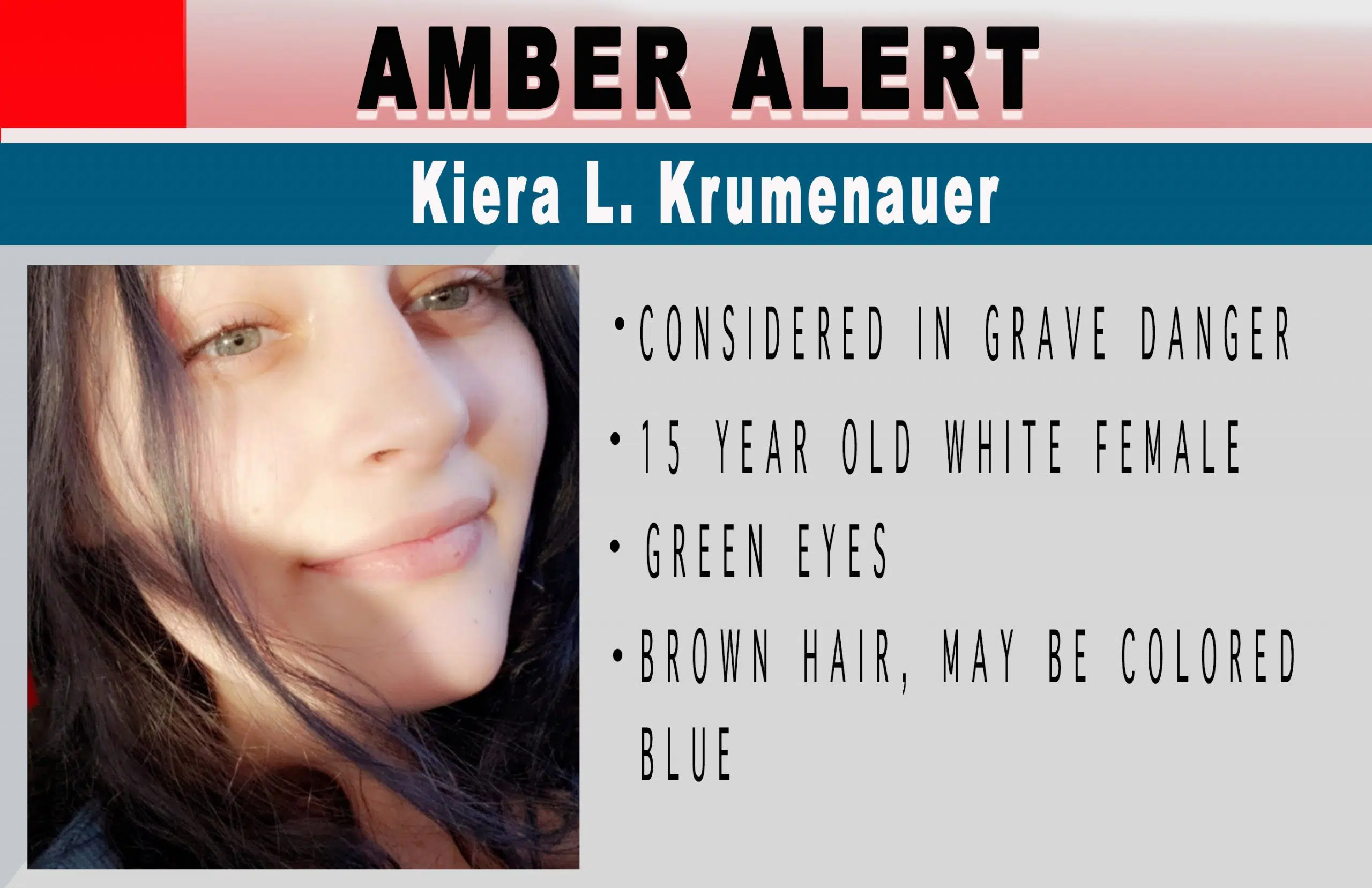 Update: Amber Alert Canceled For Missing Baraboo Teen
