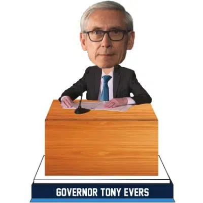 Governor Tony Evers Bobblehead with a Cause Unveiled