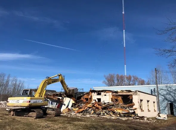 Old WCUB Studio Building Demolished