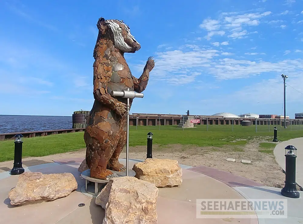 City of Manitowoc Unveils New Badger Sculpture near S.S. Badger Dock