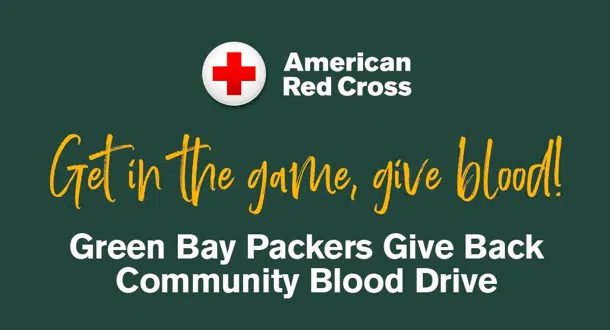 Red Cross and Green Bay Packers Team Up for Blood Drive