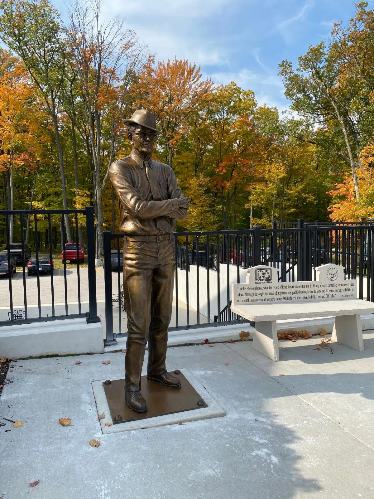Road America Honors Founder with Life-Size Tribute