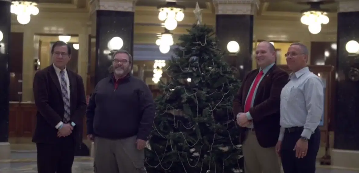 Area Representatives Put Up a Christmas Tree at the State Capitol Despite Governor Saying There Wouldn’t Be One