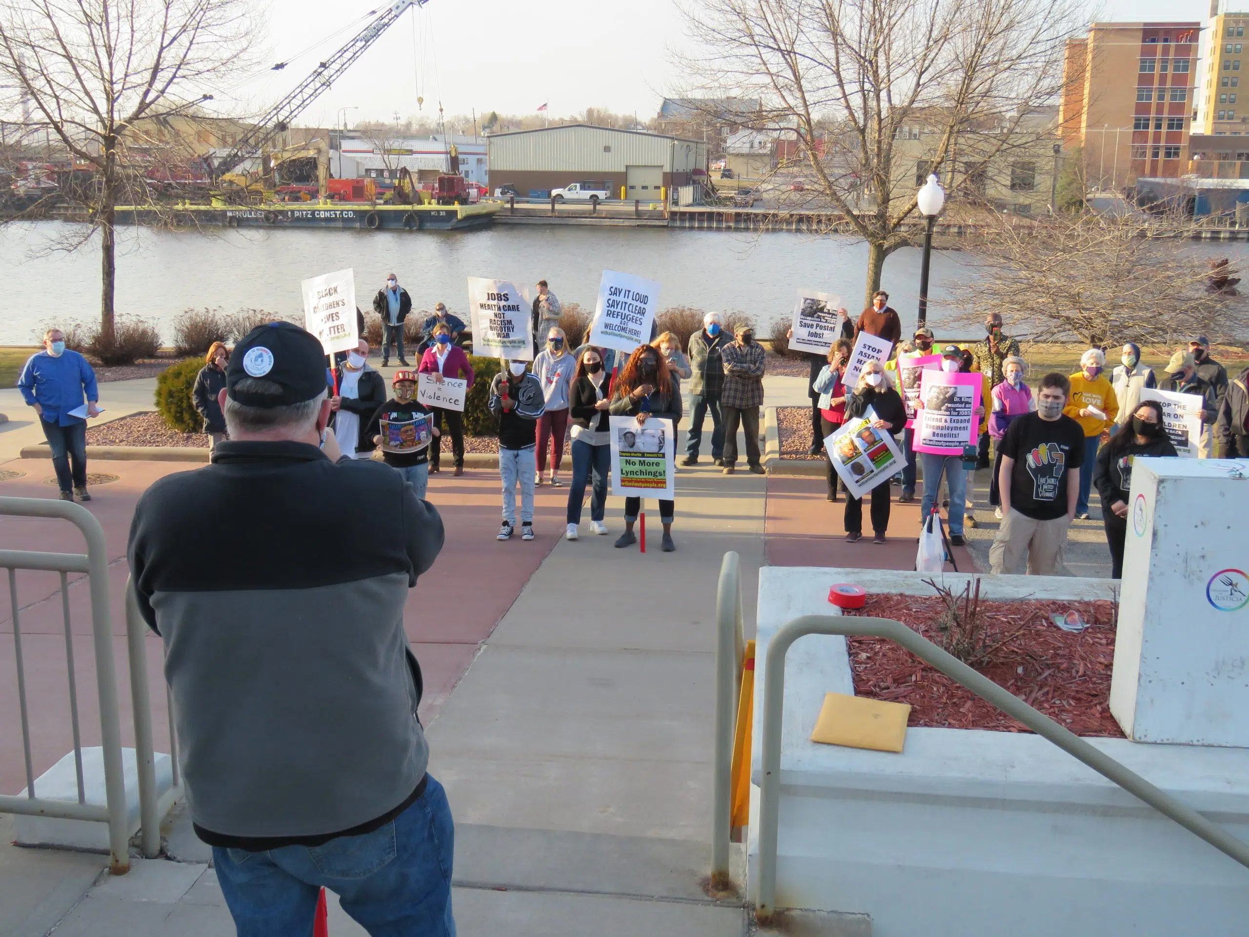 Manitowoc’s “Rally Against Racism” Remains Peaceful, and Emotional