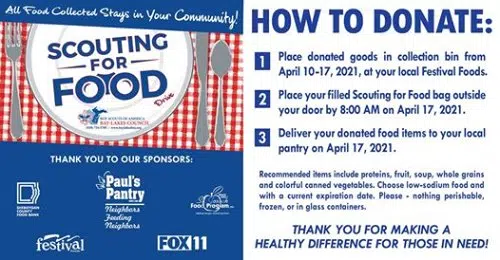 Local Boy Scouts Continue Tradition of Collecting Food for Those in Need