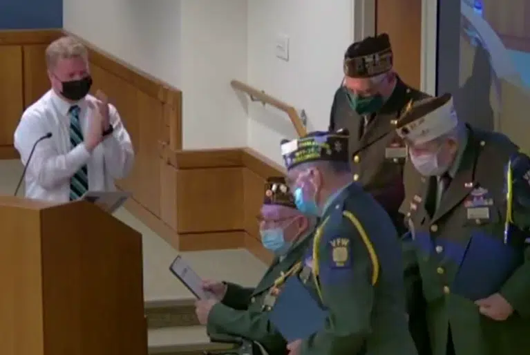 Manitowoc's Otto Oas VFW Post Celebrates 100 Years, Three Members Honored
