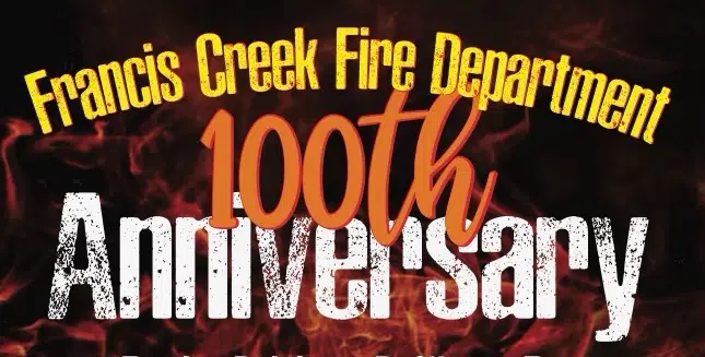 Francis Creek Fire Department Celebrating 100th Anniversary This Weekend, Lions Club Hosting Rummage Sale