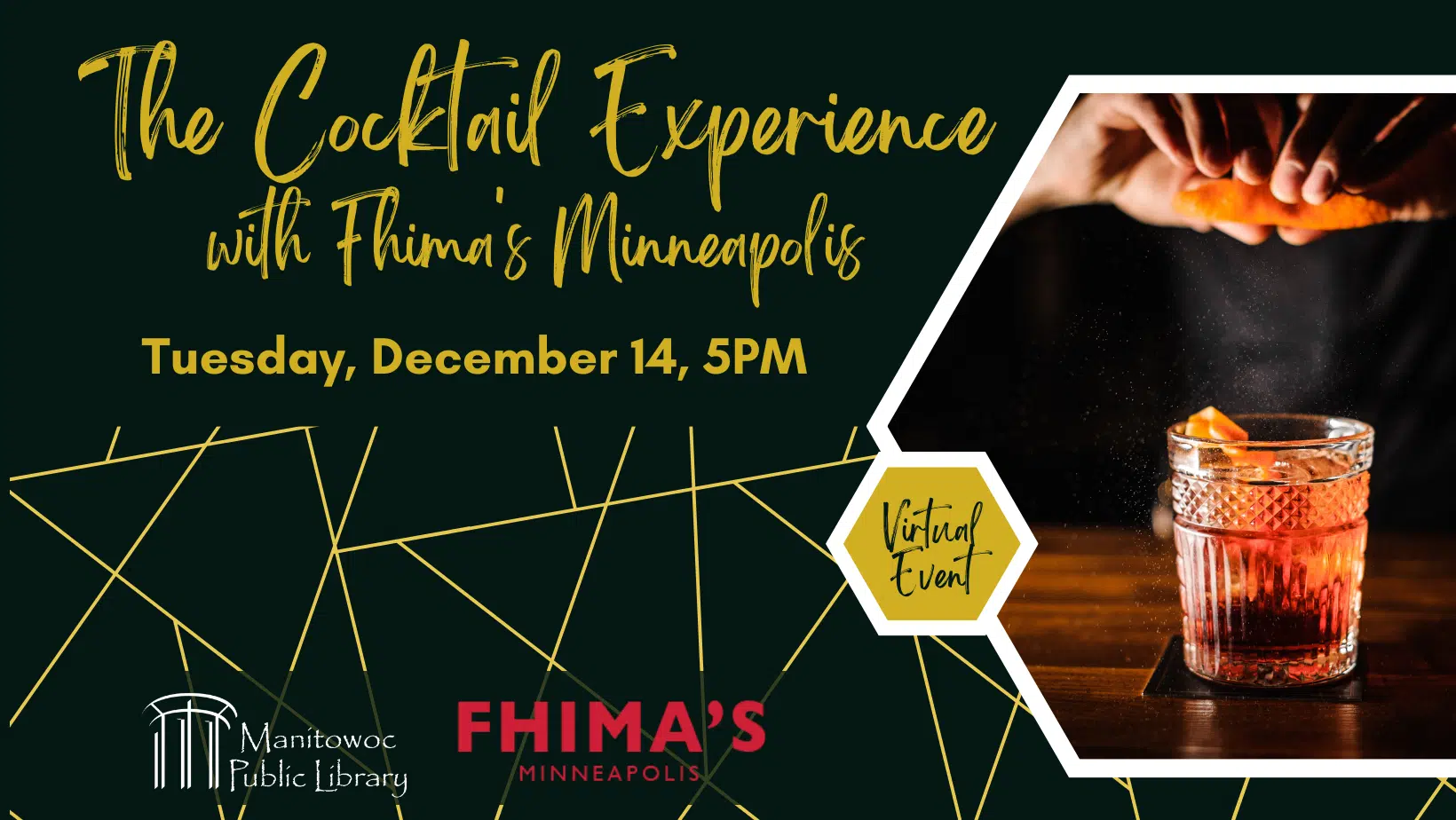 Manitowoc Public Library to Host "The Cocktail Experience"