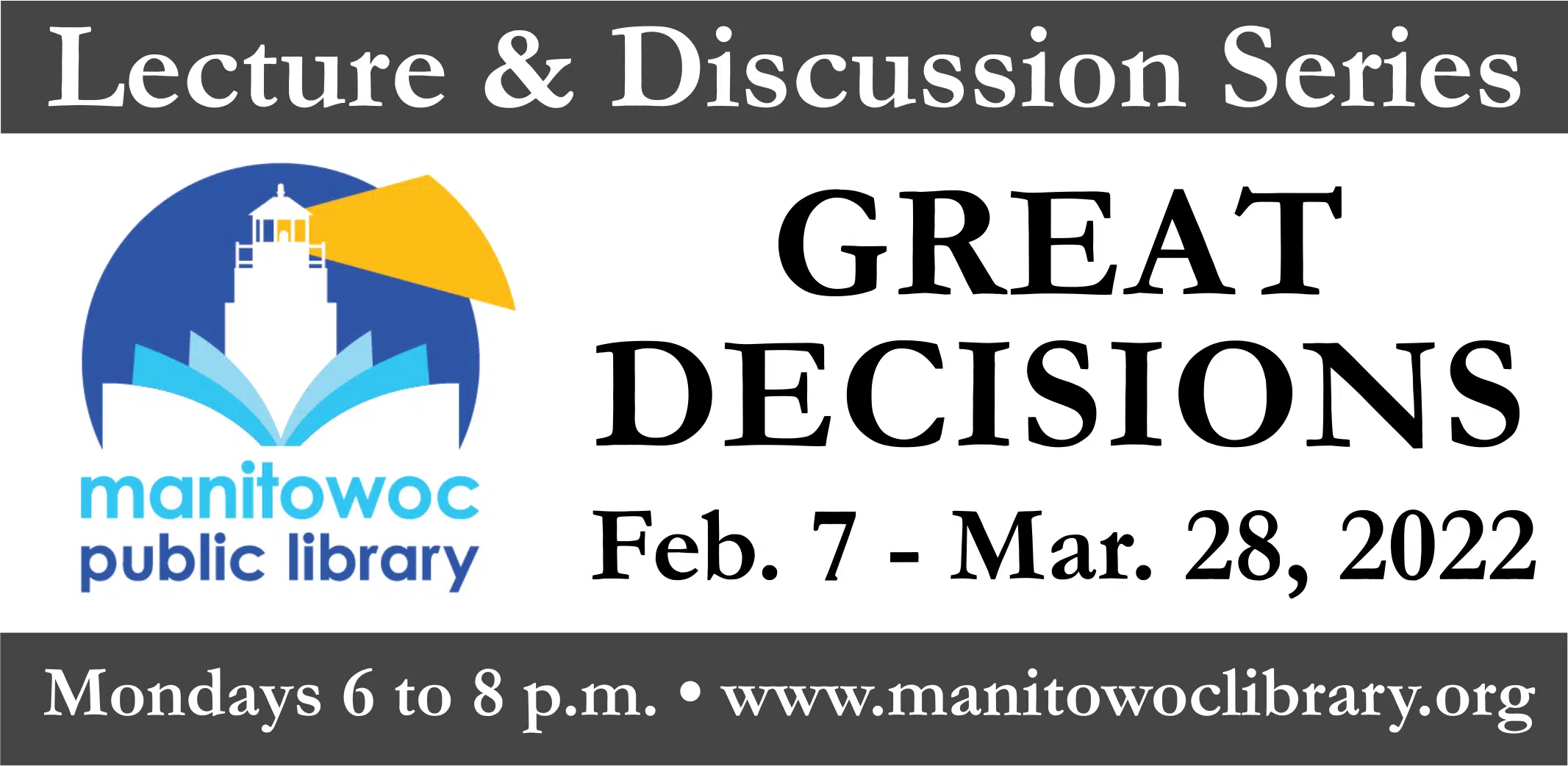Manitowoc Public Library Looks to Help the Public Make "Great Decisions" in 2022