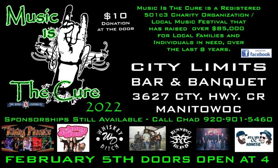 Seven Bands Sign on For Music is the Cure Concert