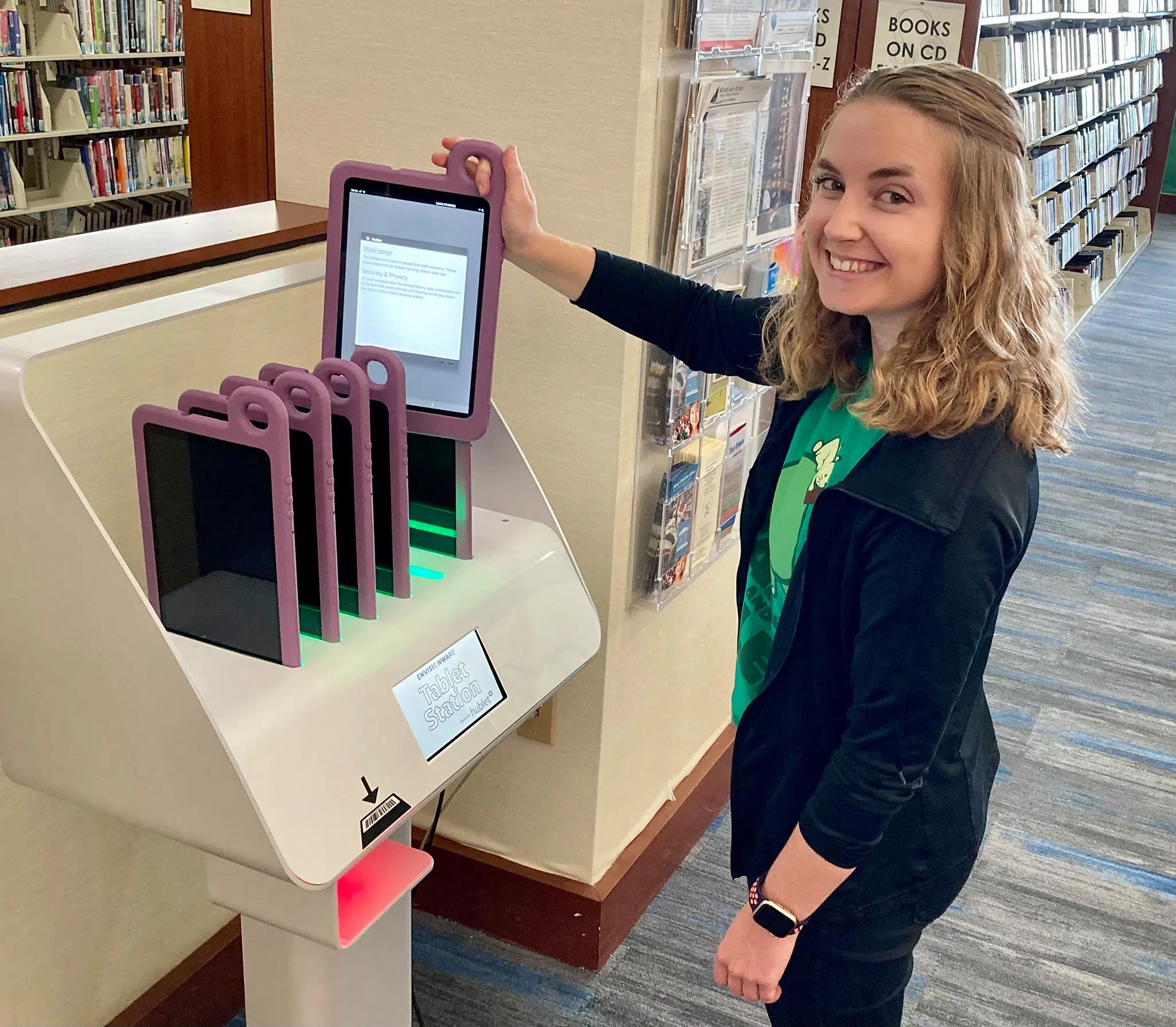 Lester Public Library Introduces New Tablet Station