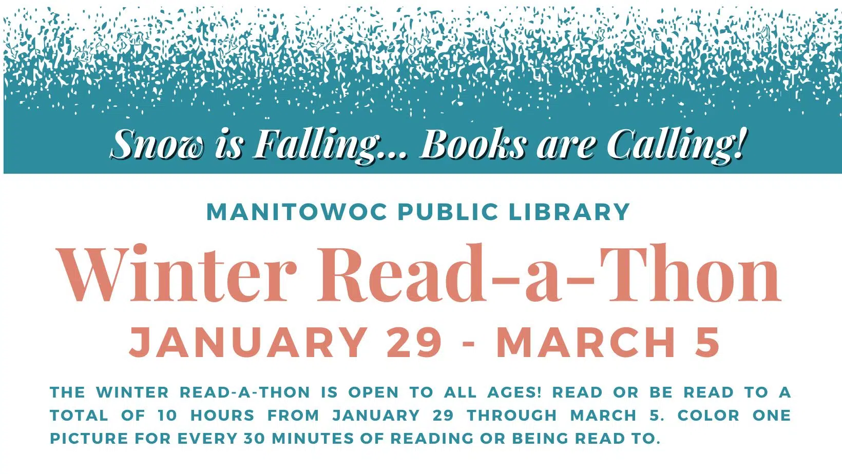 Manitowoc Public Library to Host Winter Read-a-Thon