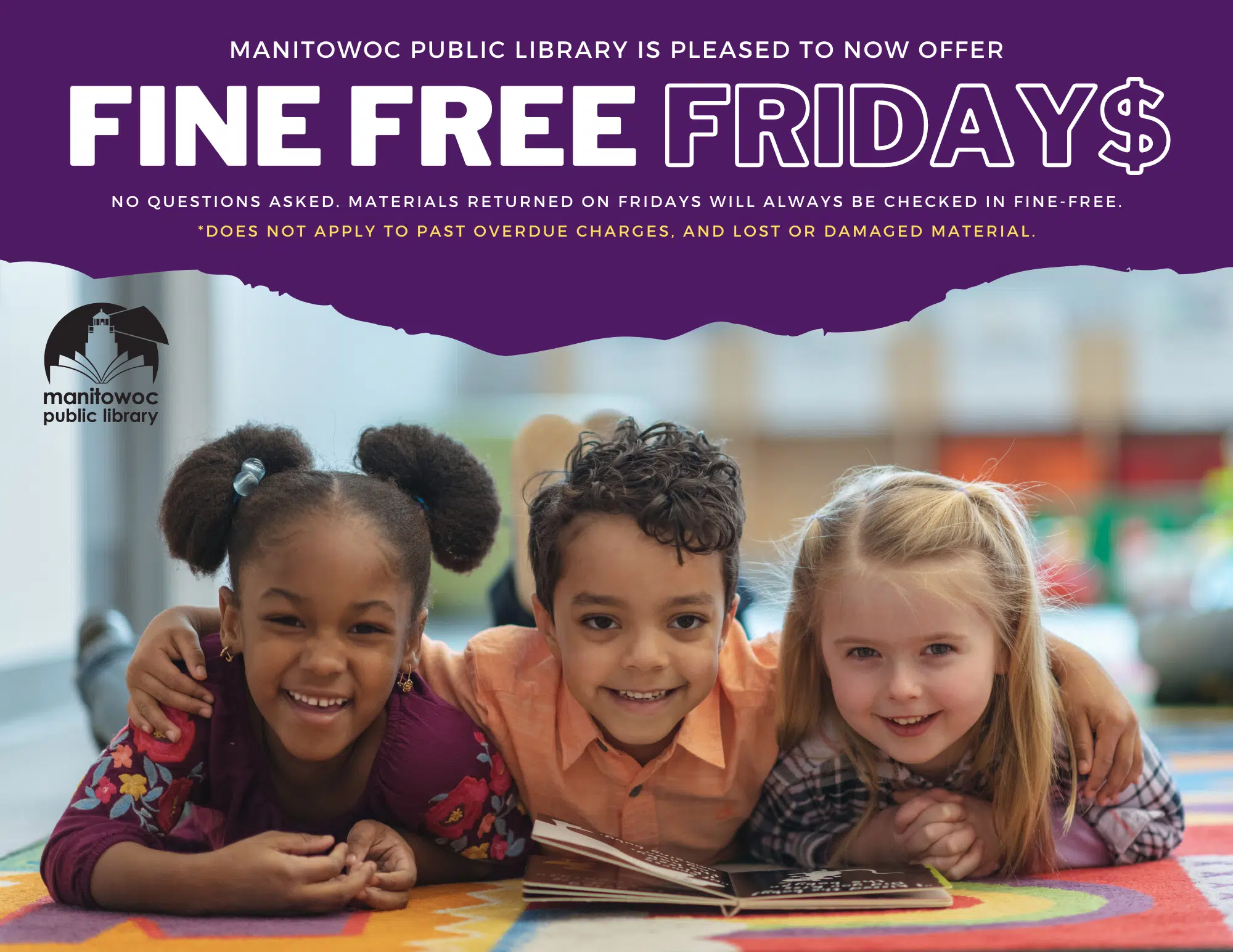 Manitowoc Public Library Introduces Fine Free Fridays