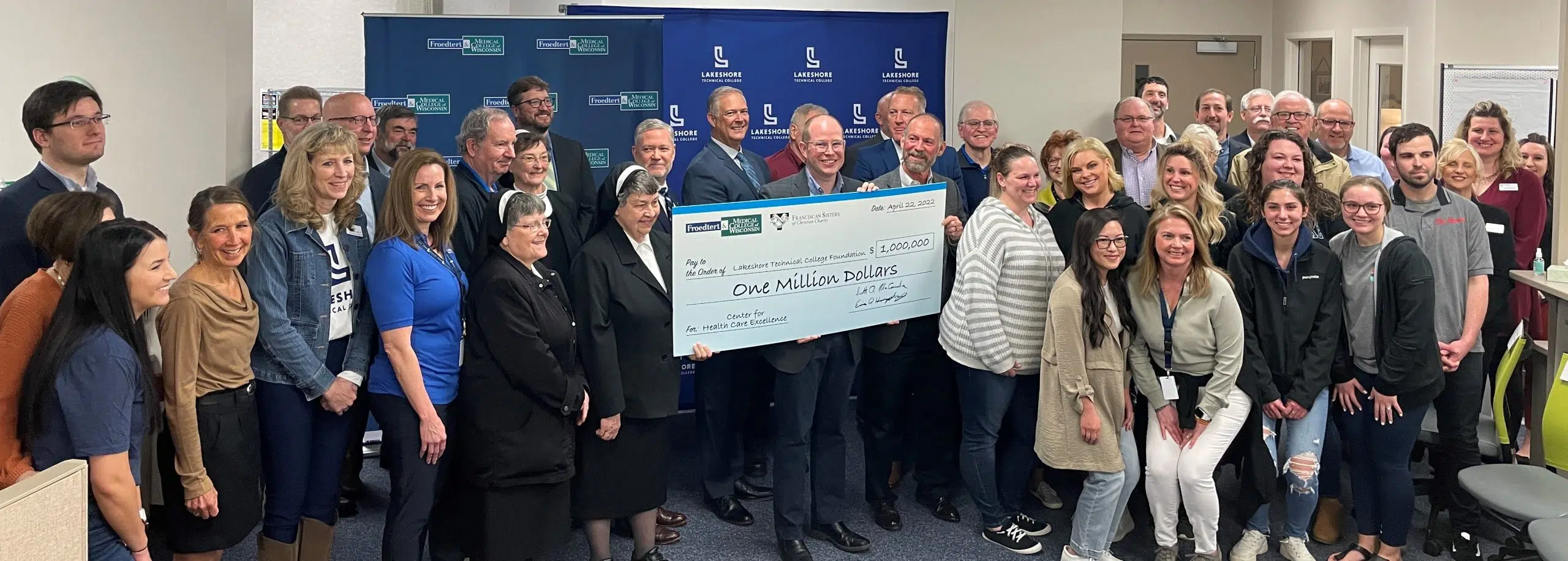 $1 Million Donation Made to Lakeshore Technical College's New Center for Health Care Excellence