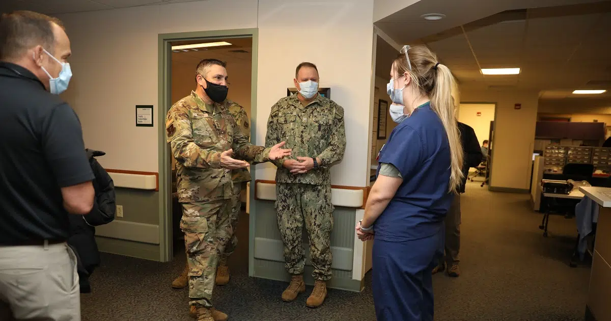 Wisconsin National Guard Leaders Express Appreciation to Healthcare Facilities