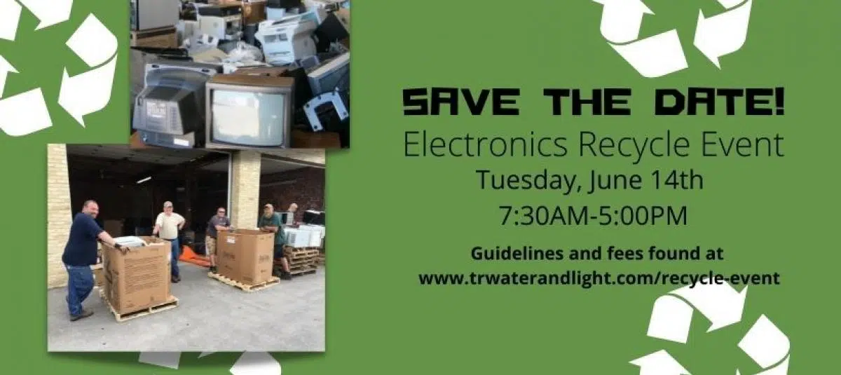 Two Rivers Water and Light to Host Electronics Recycling Event in June